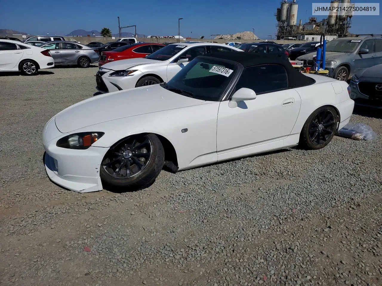 2007 Honda S2000 VIN: JHMAP21427S004819 Lot: 57597316