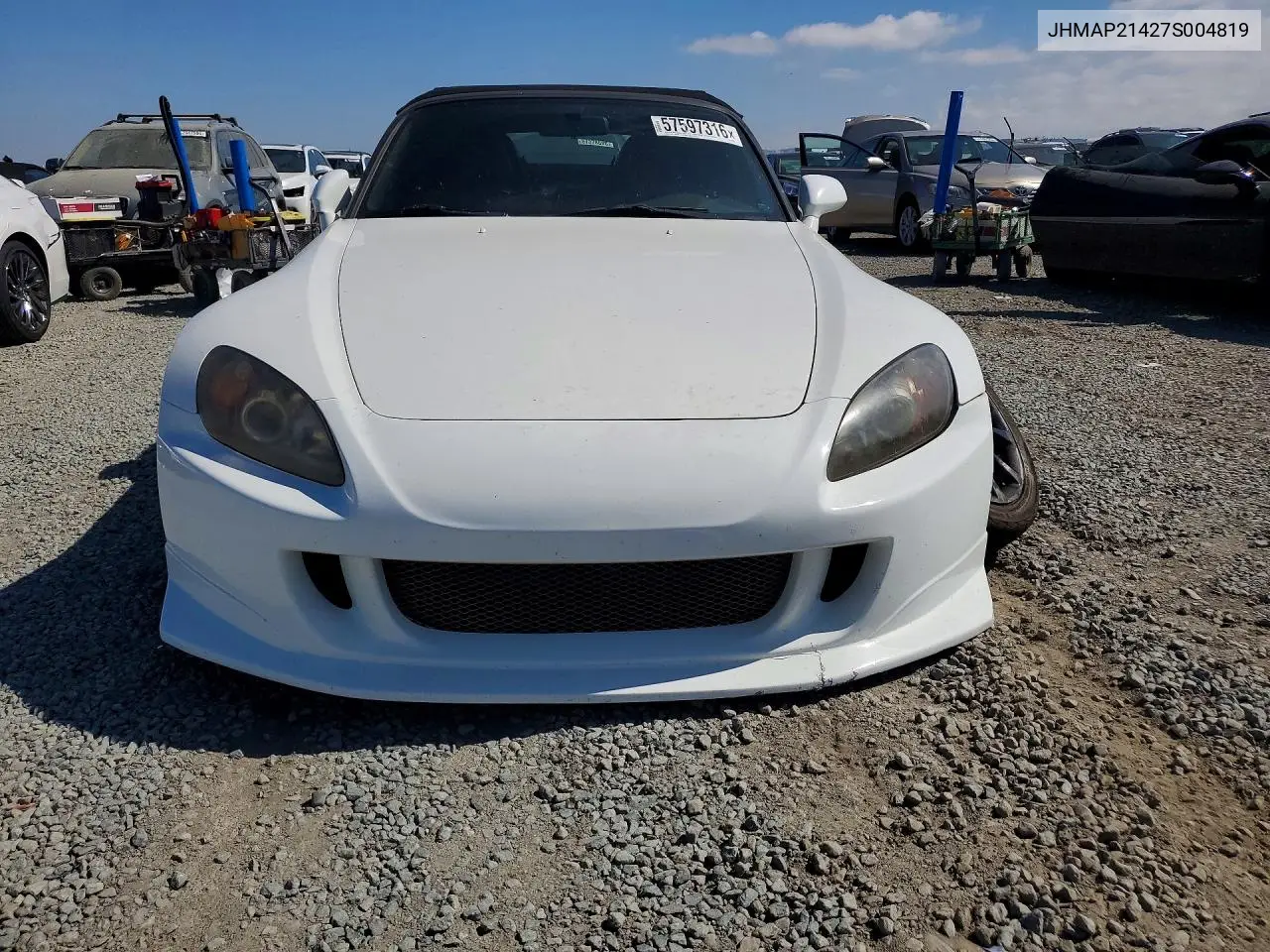 2007 Honda S2000 VIN: JHMAP21427S004819 Lot: 57597316
