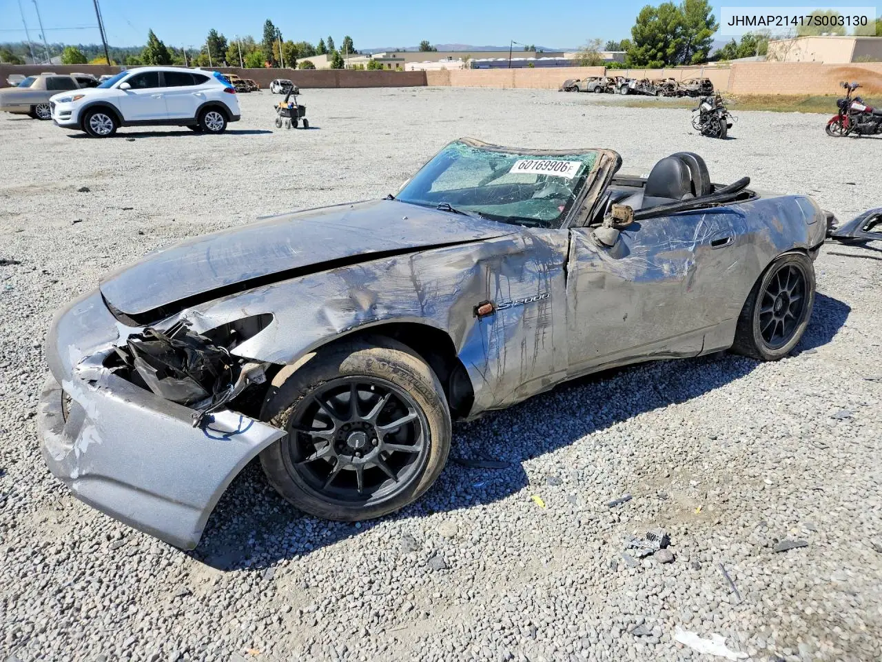 2007 Honda S2000 VIN: JHMAP21417S003130 Lot: 60169906