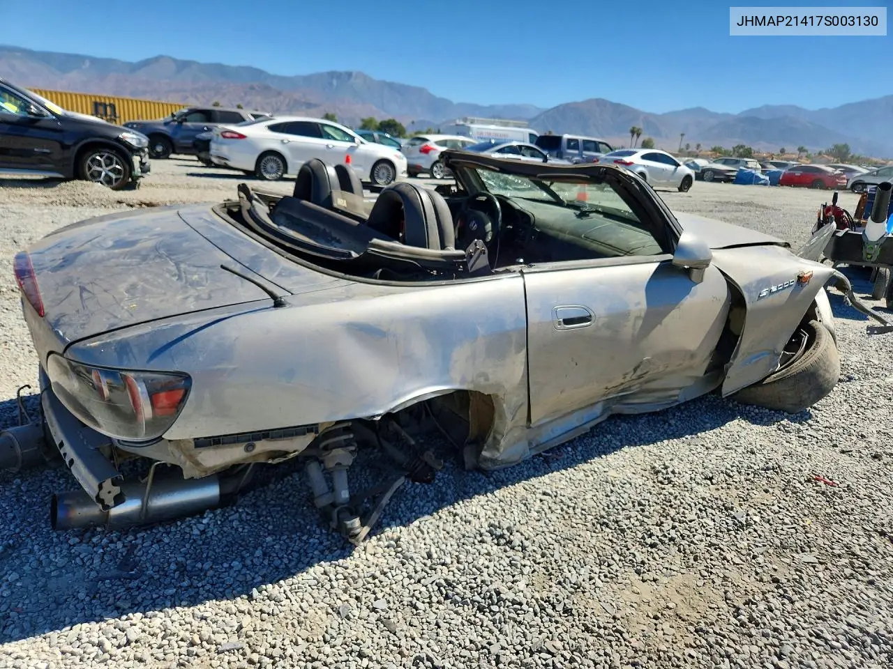 2007 Honda S2000 VIN: JHMAP21417S003130 Lot: 60169906