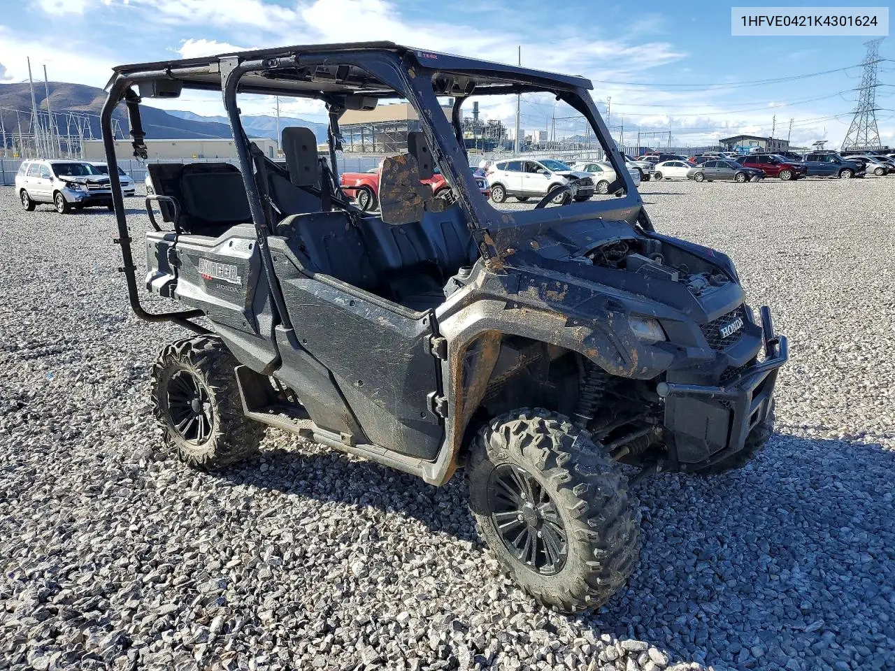 2019 Honda Pioneer 1000 Utility Vehicle VIN: 1HFVE0421K4301624 Lot: 48920856
