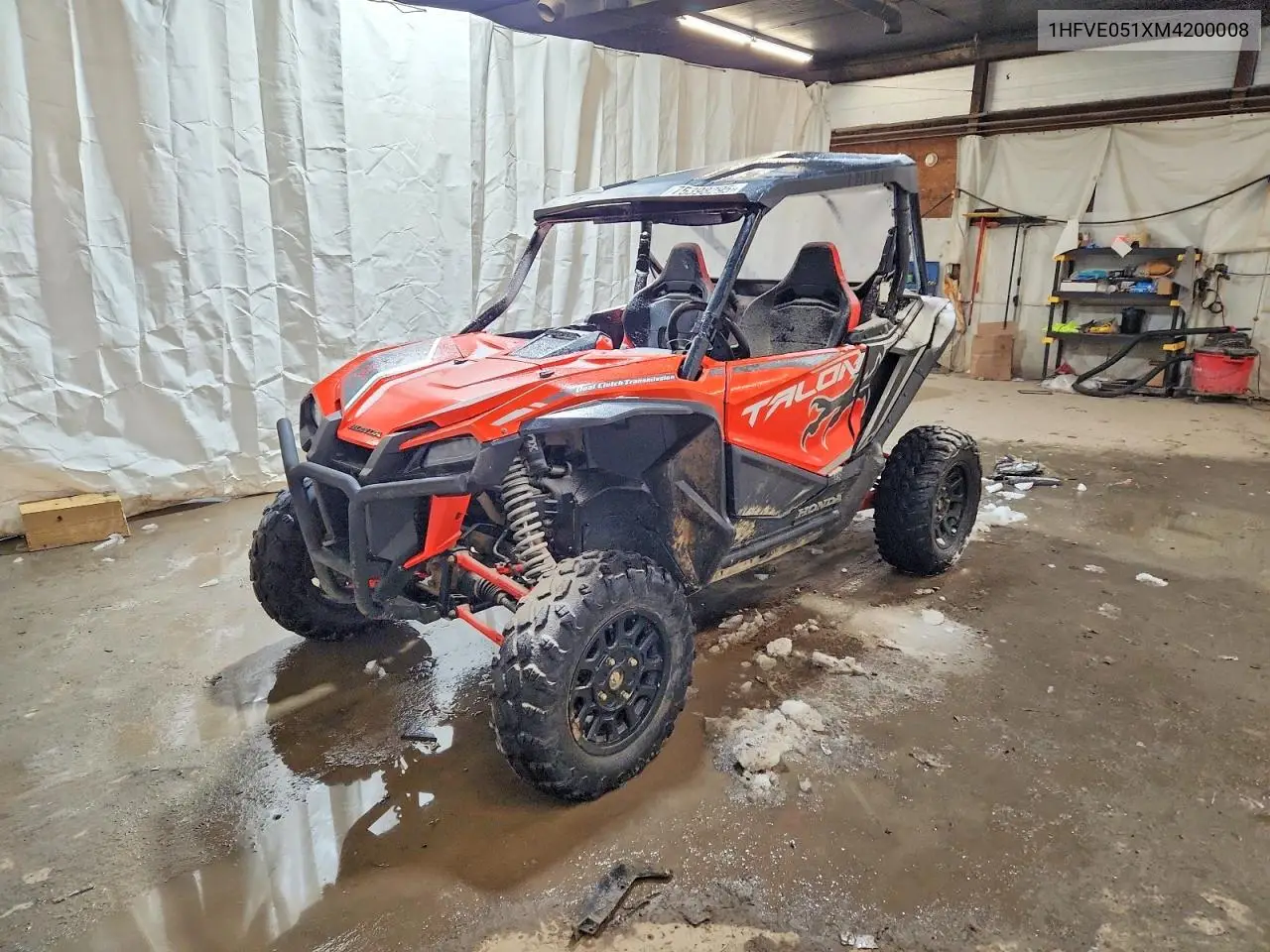 2021 Honda Talon 1000 Utility Vehicle VIN: 1HFVE051XM4200008 Lot: 75398295