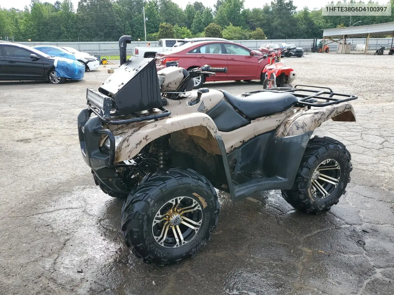 2013 Honda Trx500 Fpm VIN: 1HFTE38G6D4100397 Lot: 60526795
