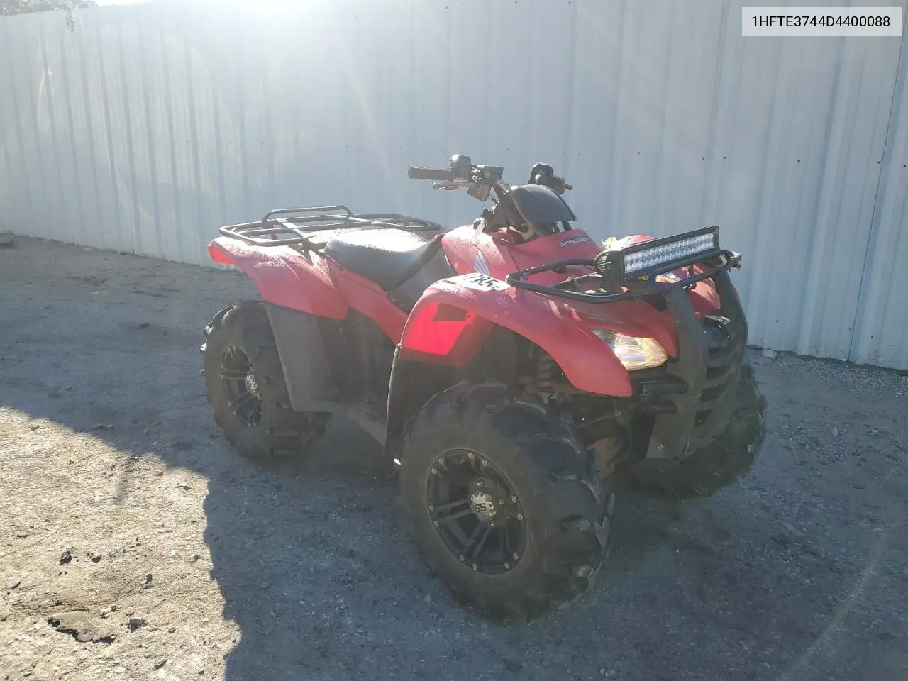 2013 Honda Fourtrax Rancher Atv VIN: 1HFTE3744D4400088 Lot: 91123285
