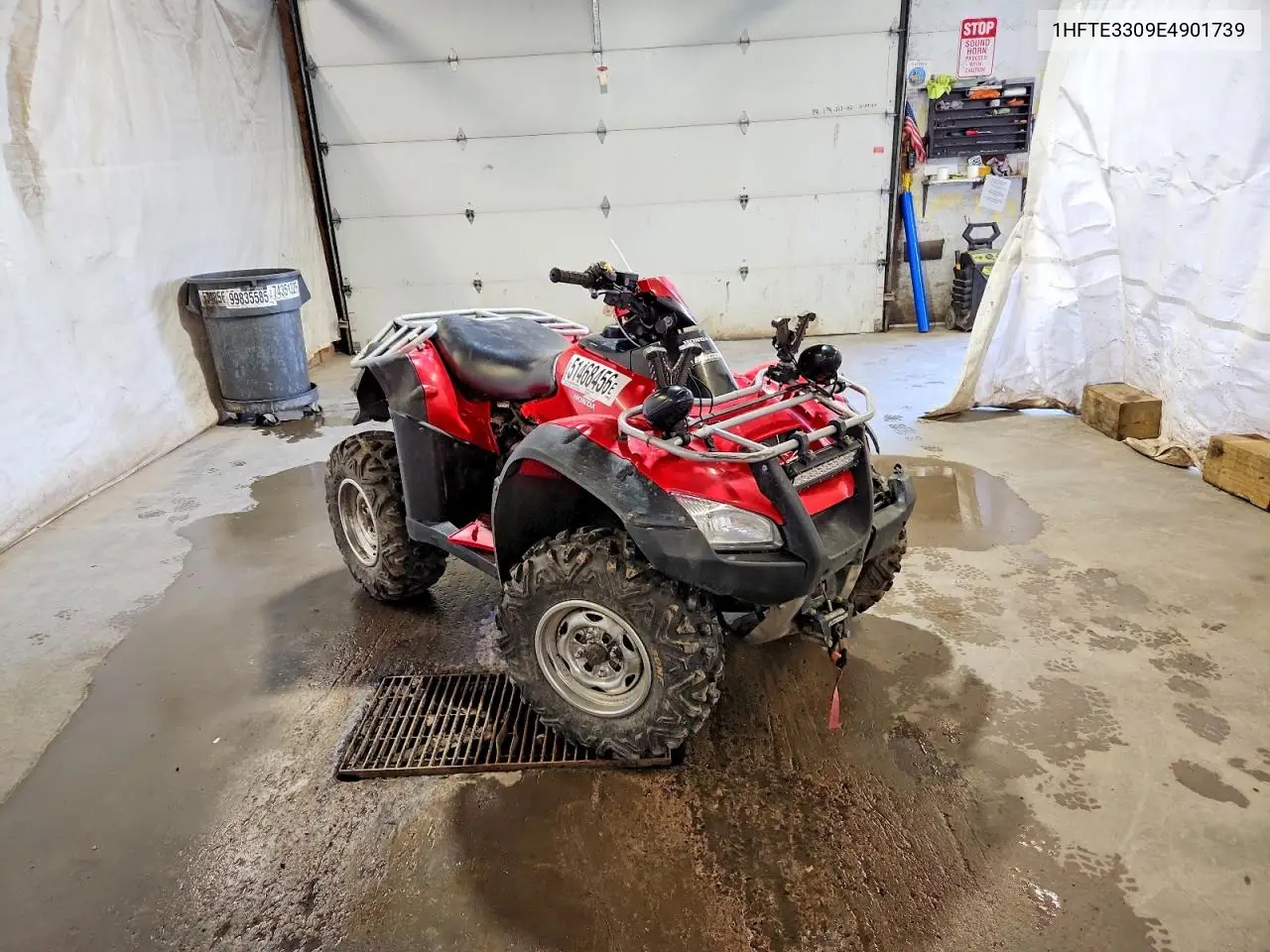 2014 Honda Fourtrax Rincon Atv VIN: 1HFTE3309E4901739 Lot: 51468456