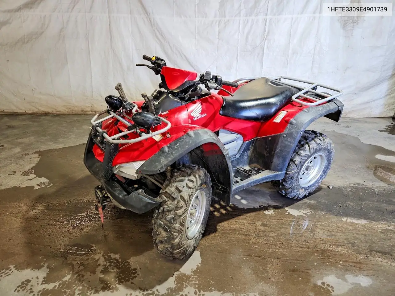2014 Honda Fourtrax Rincon Atv VIN: 1HFTE3309E4901739 Lot: 51468456