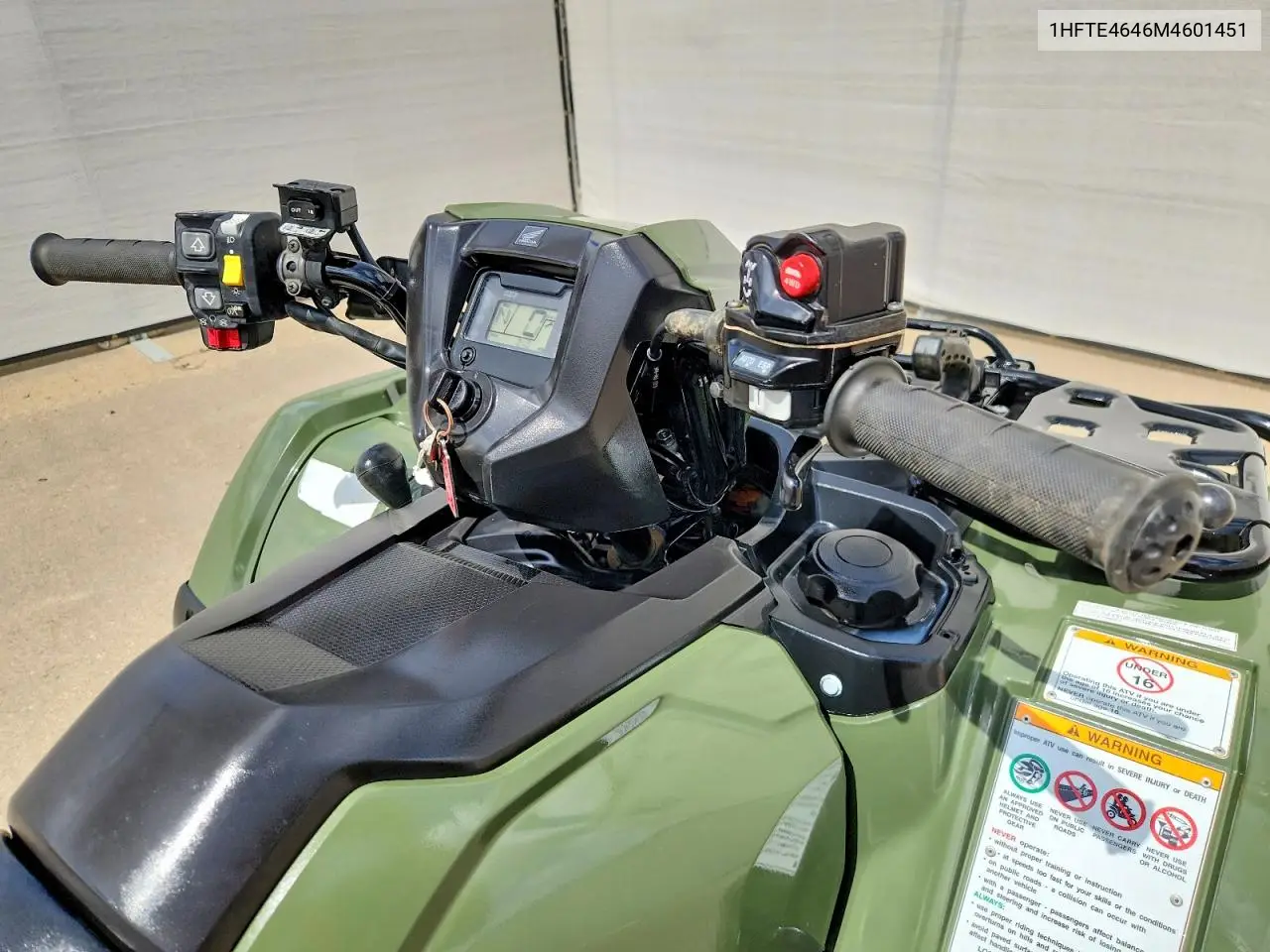 2021 Honda Trx520 Fa VIN: 1HFTE4646M4601451 Lot: 54444816