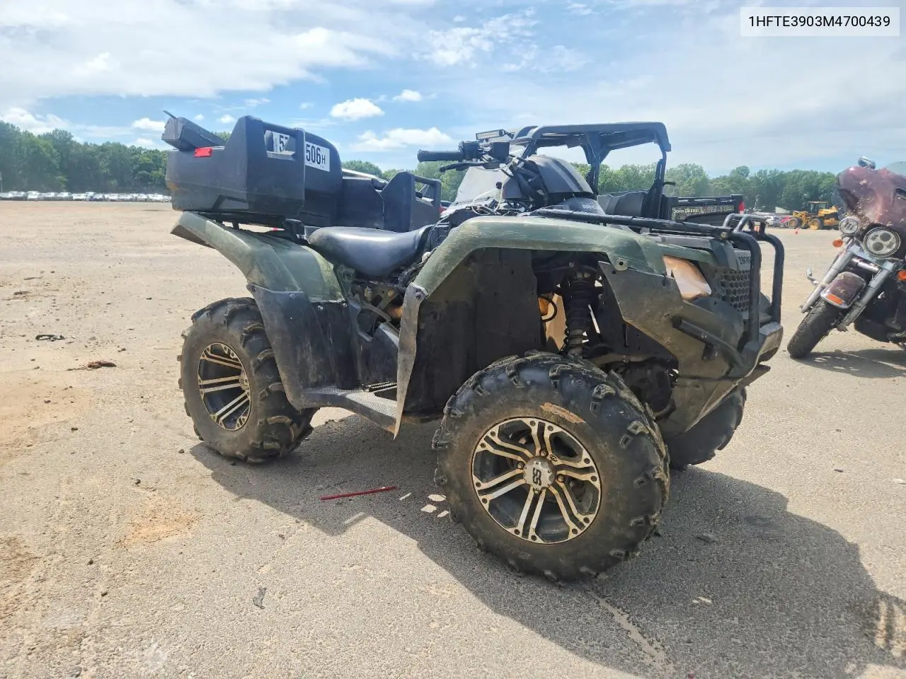2021 Honda Rancher Atv VIN: 1HFTE3903M4700439 Lot: 57203506