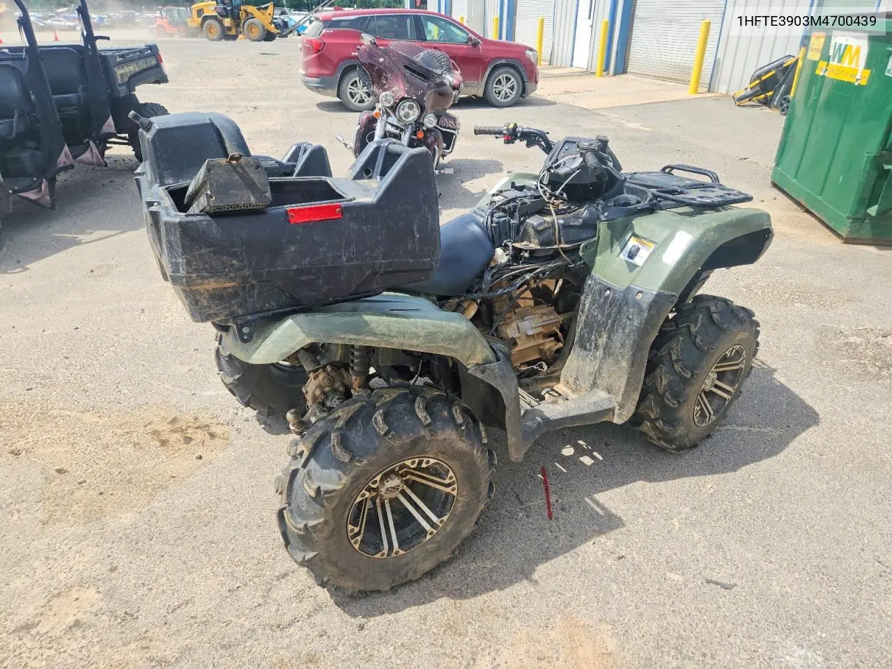 2021 Honda Rancher Atv VIN: 1HFTE3903M4700439 Lot: 57203506