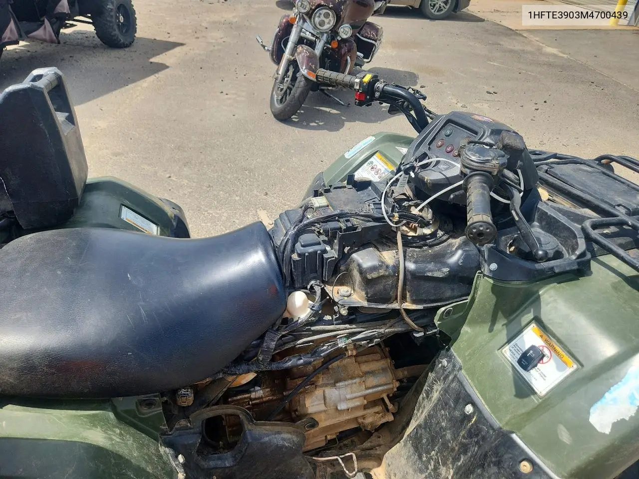 2021 Honda Rancher Atv VIN: 1HFTE3903M4700439 Lot: 57203506