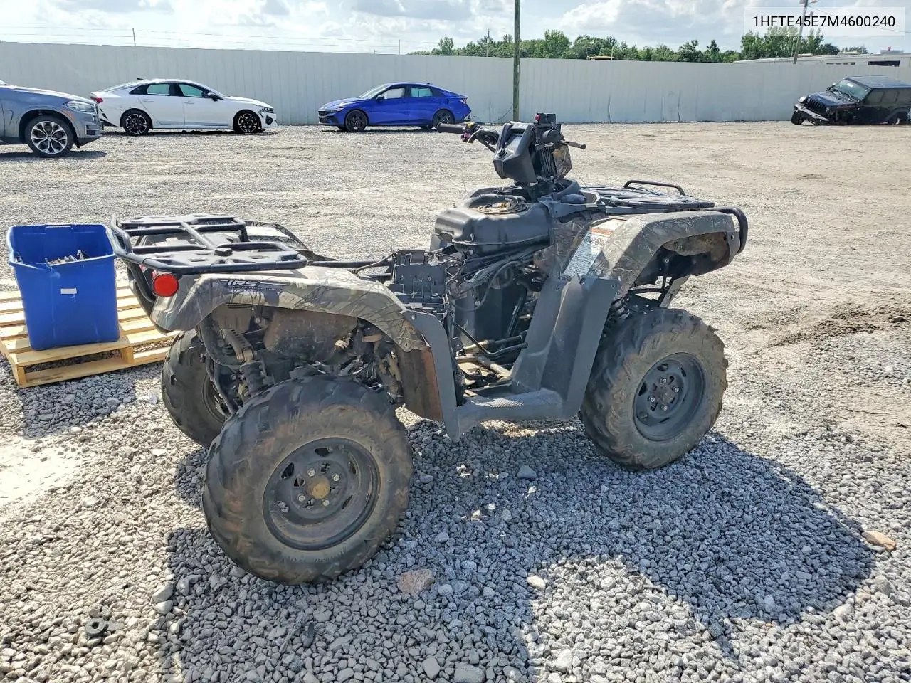 2021 Honda Foreman Rubicon Atv VIN: 1HFTE45E7M4600240 Lot: 58633976