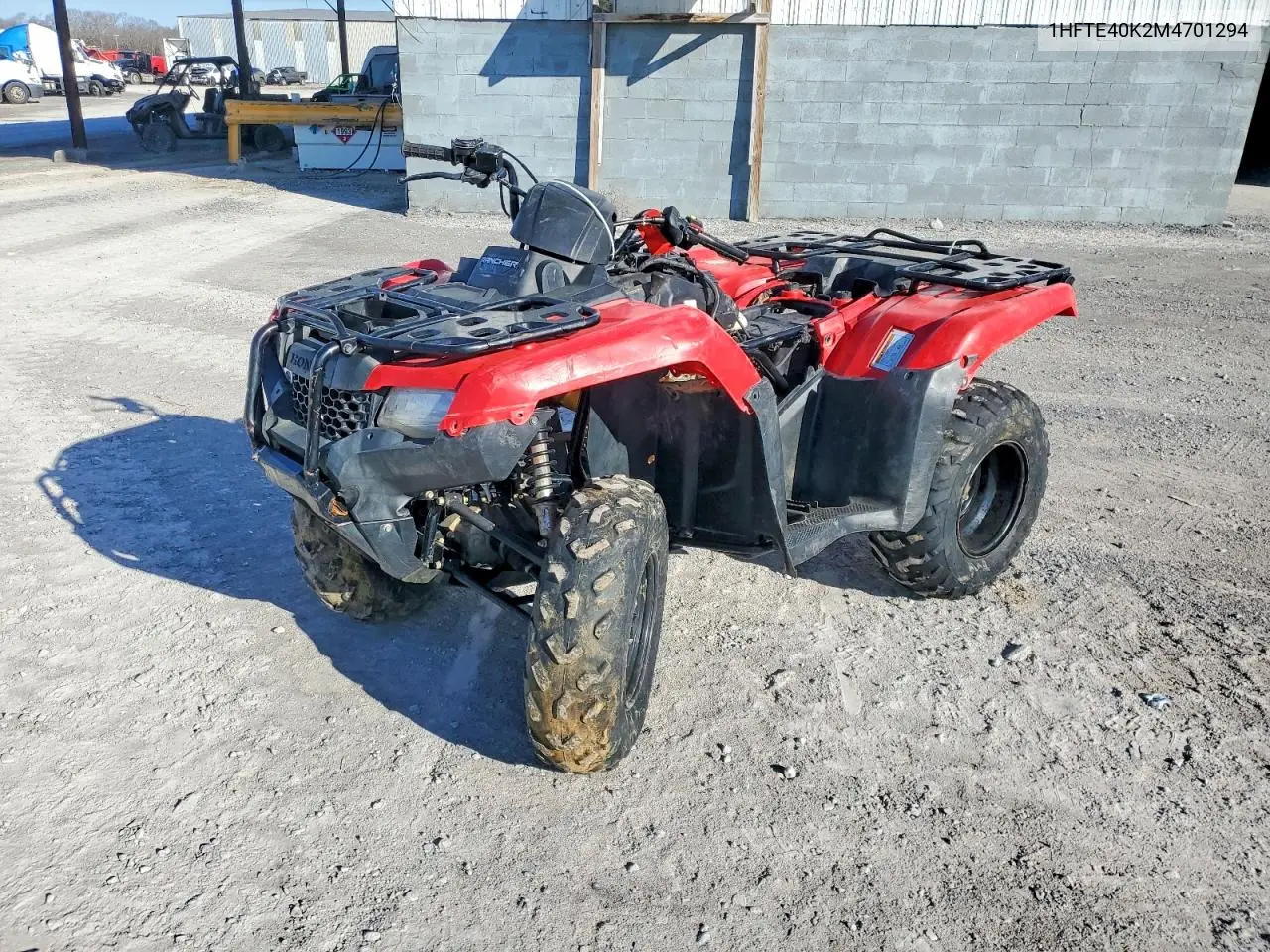2021 Honda Rancher Atv VIN: 1HFTE40K2M4701294 Lot: 76576375