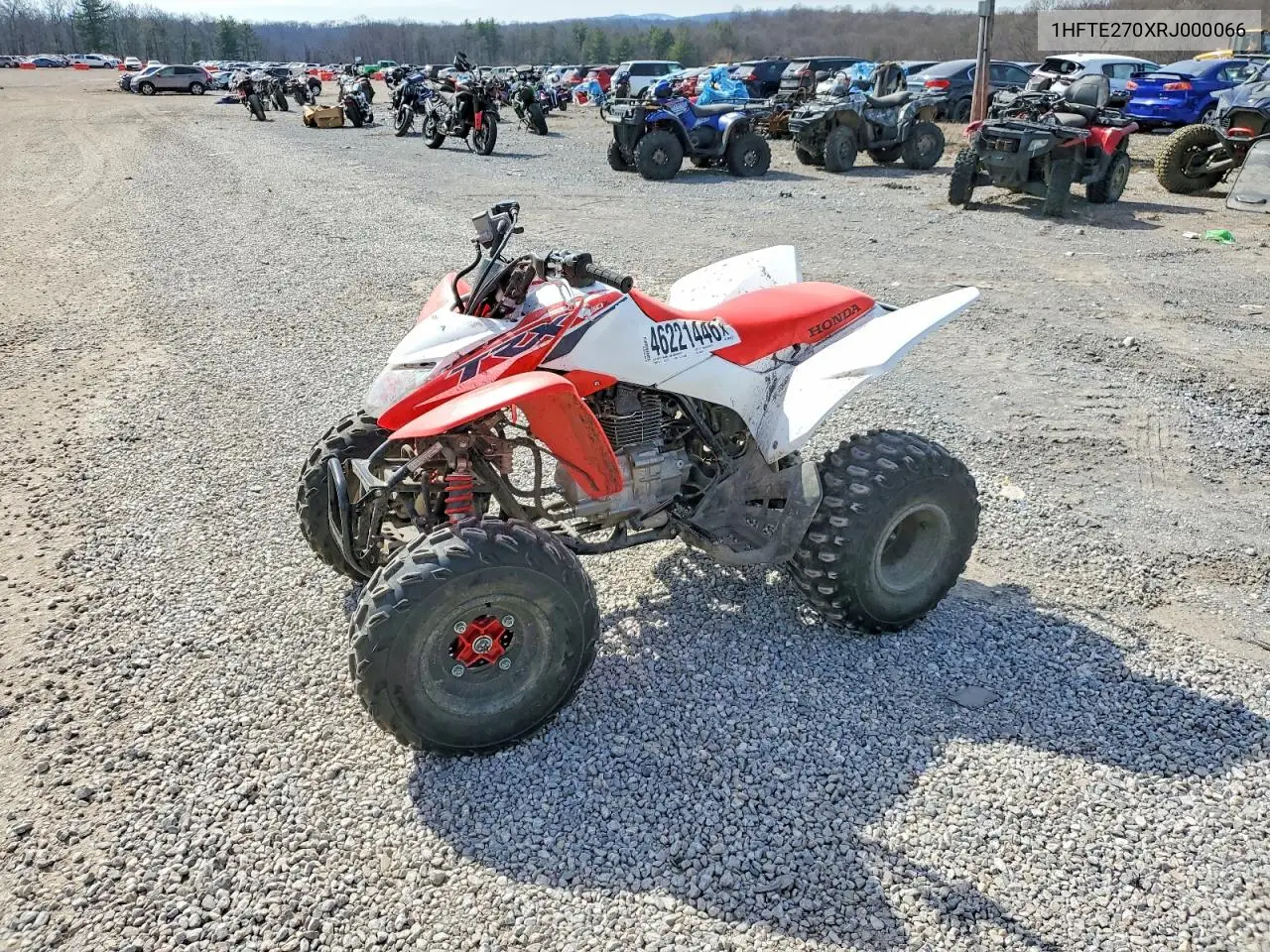2024 Honda Trx250 X Atv VIN: 1HFTE270XRJ000066 Lot: 46221446