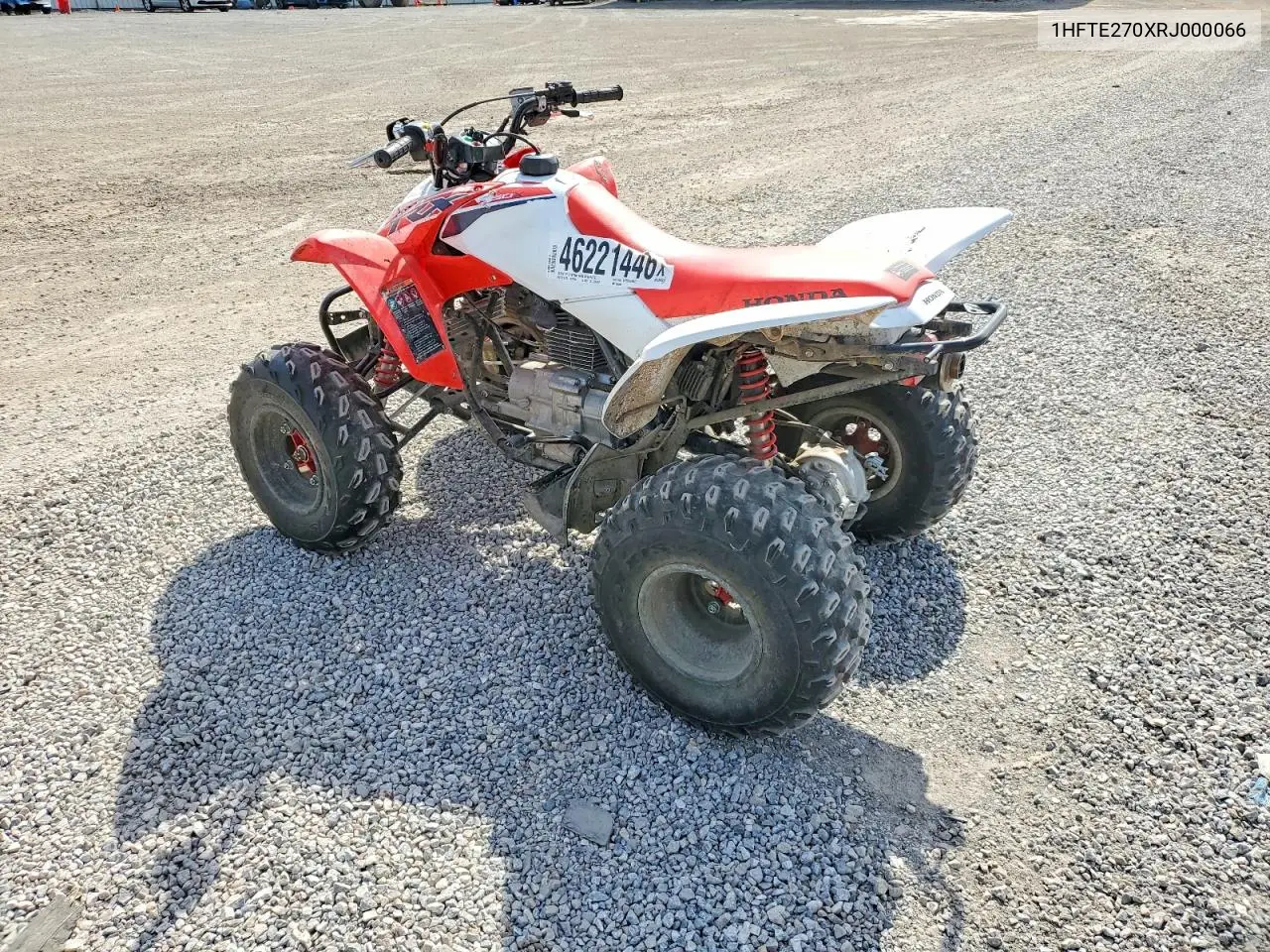 2024 Honda Trx250 X Atv VIN: 1HFTE270XRJ000066 Lot: 46221446