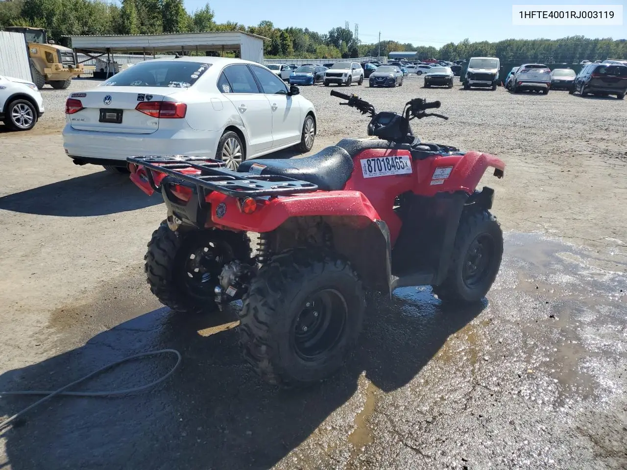 2024 Honda A Trx420Fm1R VIN: 1HFTE4001RJ003119 Lot: 87018465