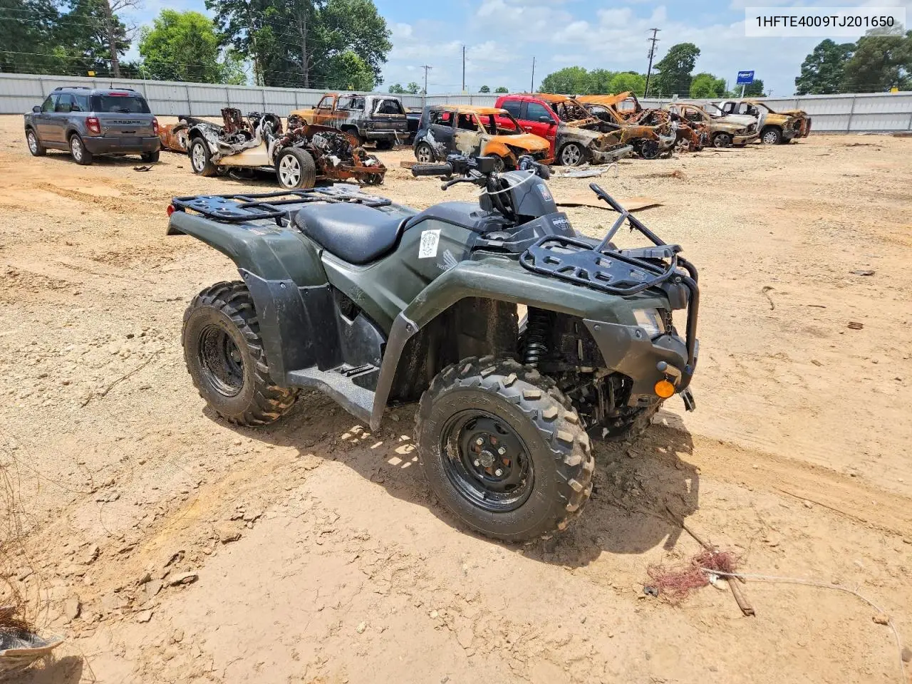 2026 Honda Fourtrax Rancher Atv VIN: 1HFTE4009TJ201650 Lot: 58797216