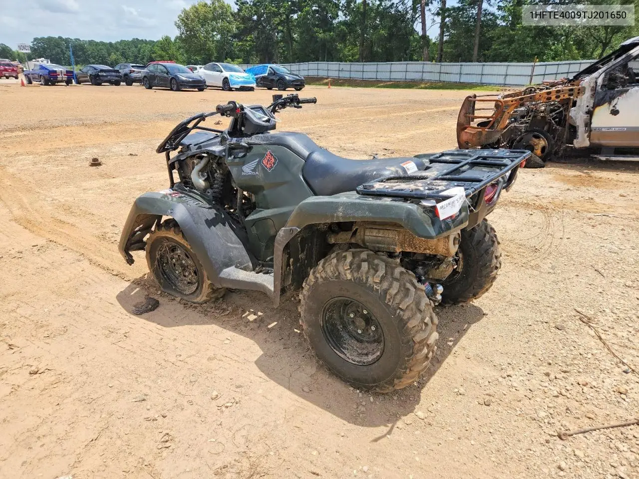 2026 Honda Fourtrax Rancher Atv VIN: 1HFTE4009TJ201650 Lot: 58797216