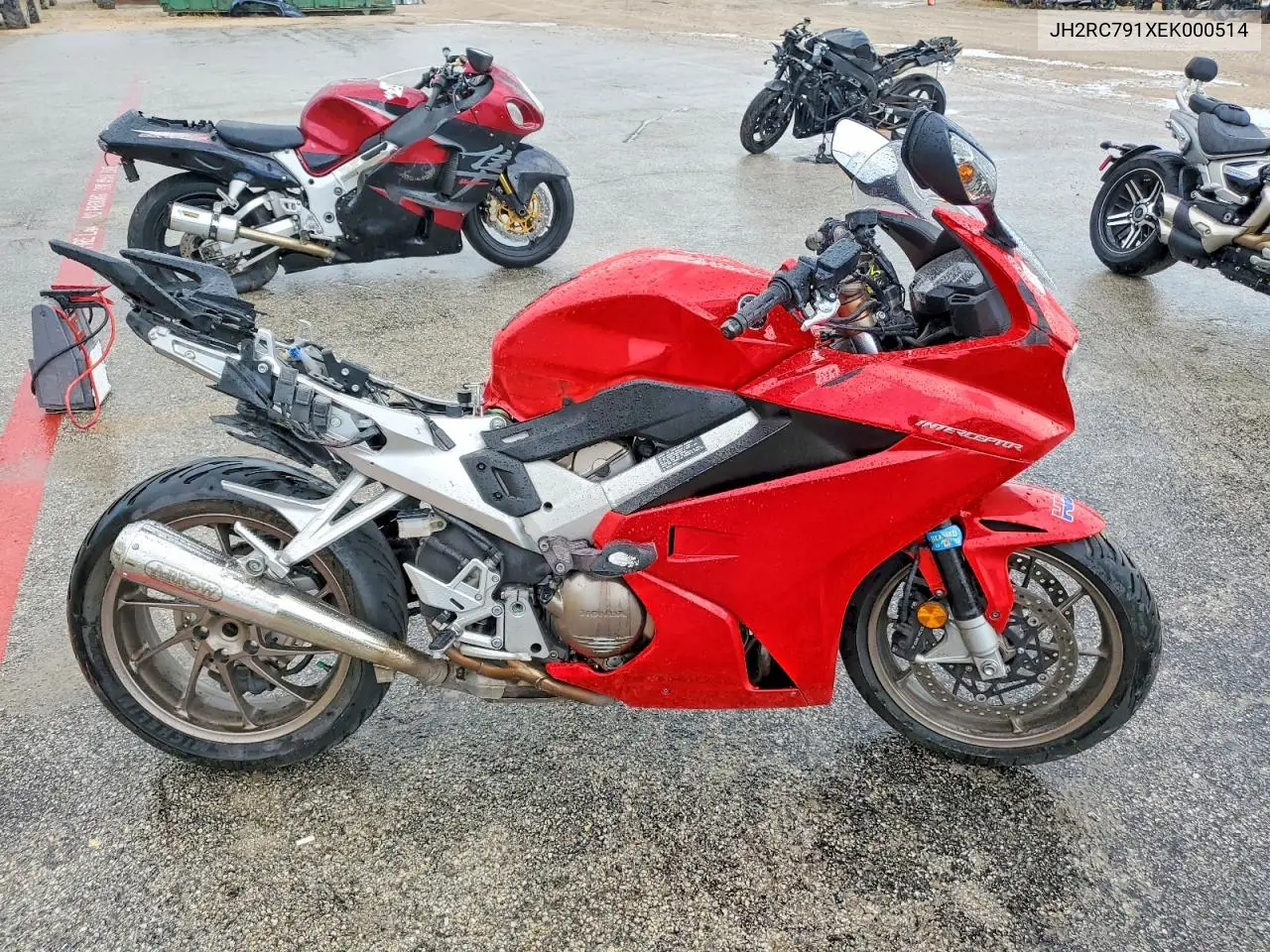 2014 Honda Vfr800 F VIN: JH2RC791XEK000514 Lot: 57147826