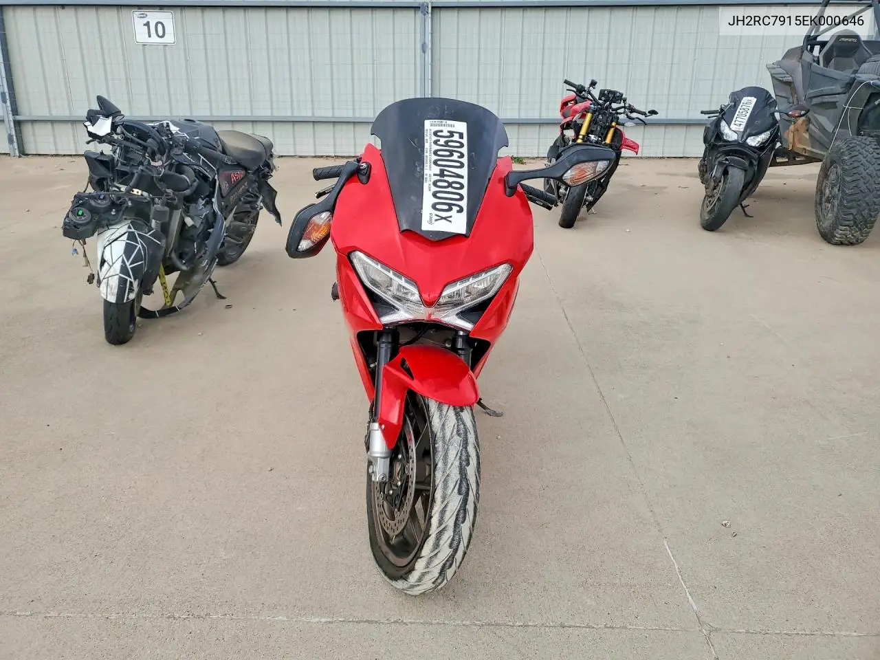 2014 Honda Vfr800 F VIN: JH2RC7915EK000646 Lot: 59604806