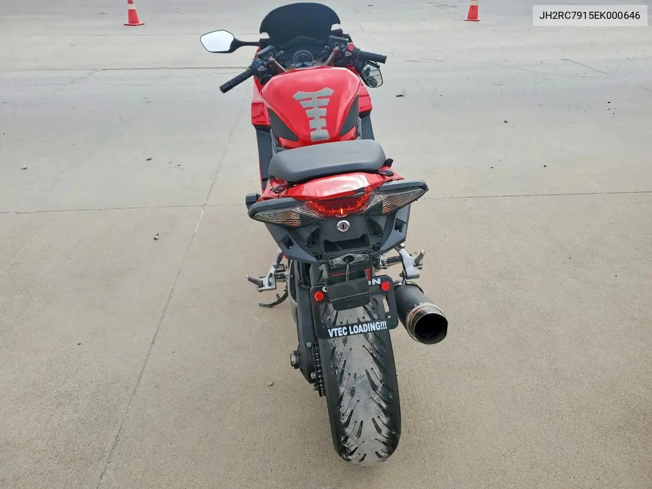 2014 Honda Vfr800 F VIN: JH2RC7915EK000646 Lot: 59604806