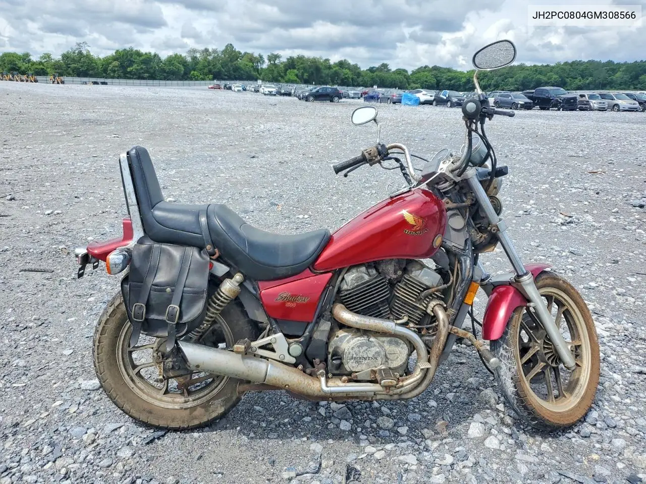 1986 Honda Vt500 C VIN: JH2PC0804GM308566 Lot: 54951526