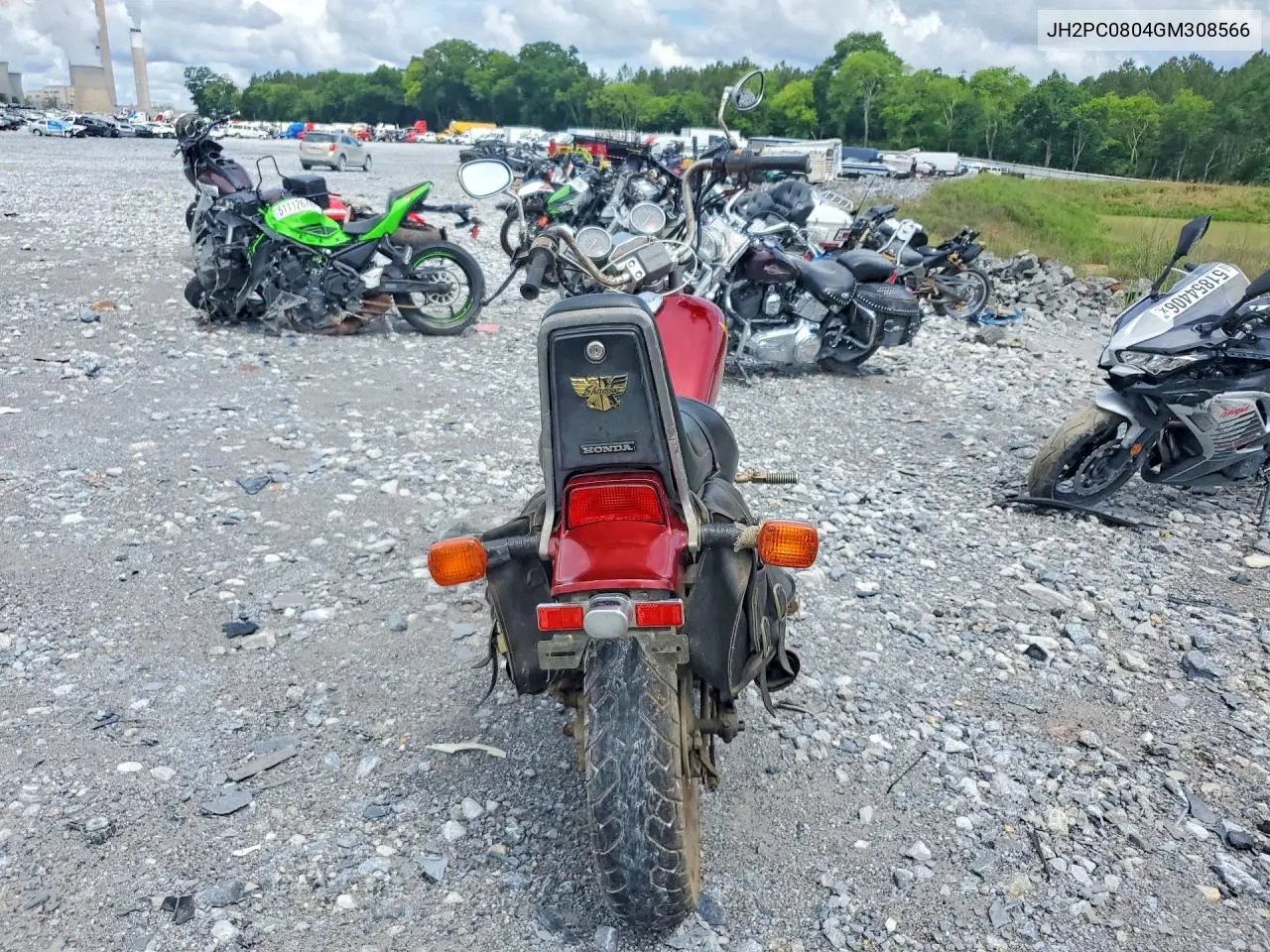 1986 Honda Vt500 C VIN: JH2PC0804GM308566 Lot: 54951526