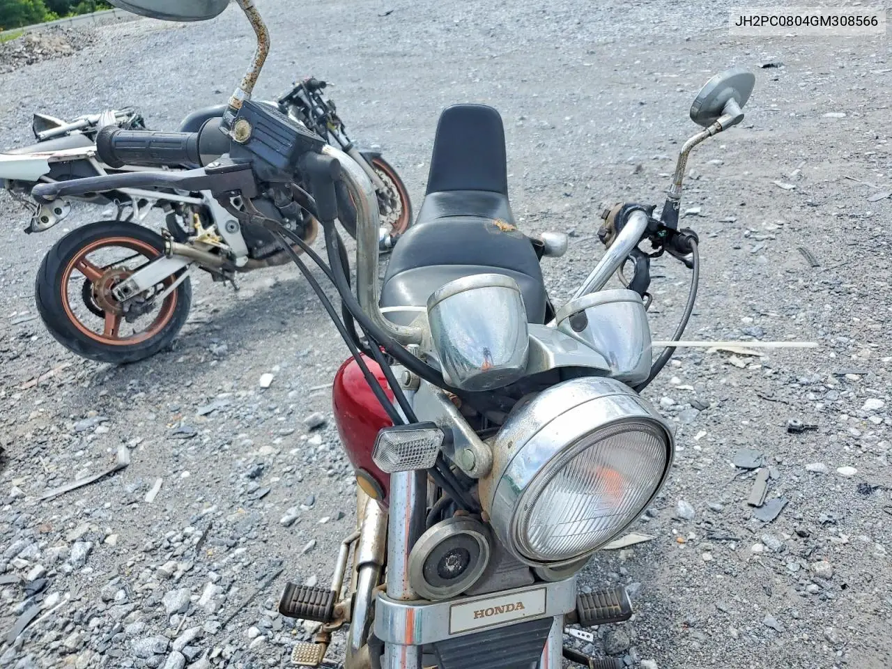 1986 Honda Vt500 C VIN: JH2PC0804GM308566 Lot: 54951526