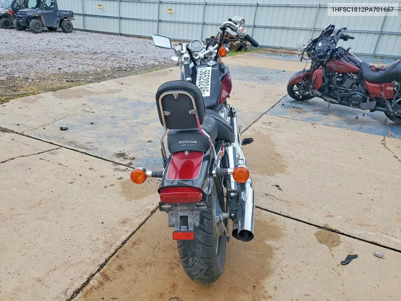 1993 Honda Vt1100 C VIN: 1HFSC1812PA701667 Lot: 56520246