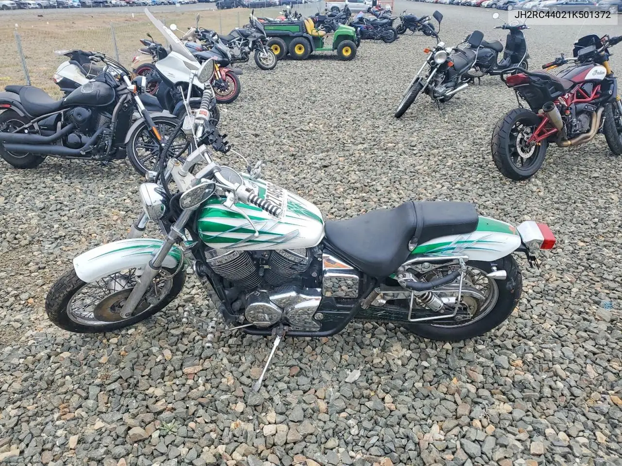2001 Honda Vt500 VIN: JH2RC44021K501372 Lot: 54274696