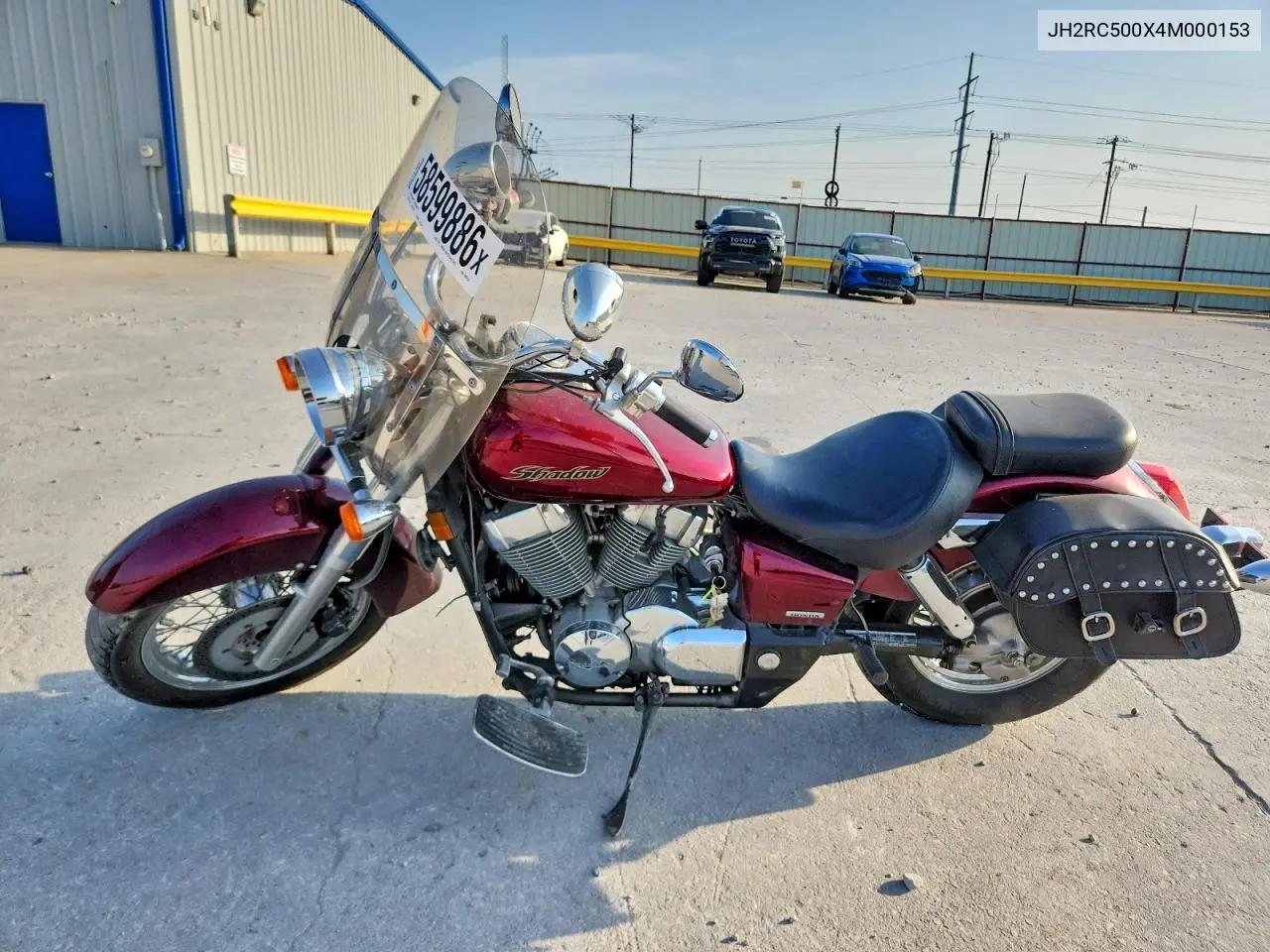2004 Honda Vt750 C VIN: JH2RC500X4M000153 Lot: 58599886