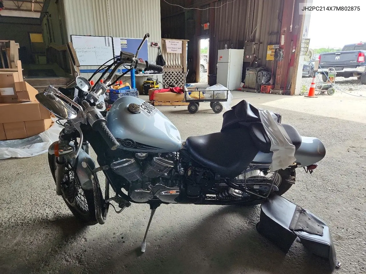2007 Honda Vt600 Cd VIN: JH2PC214X7M802875 Lot: 58031596