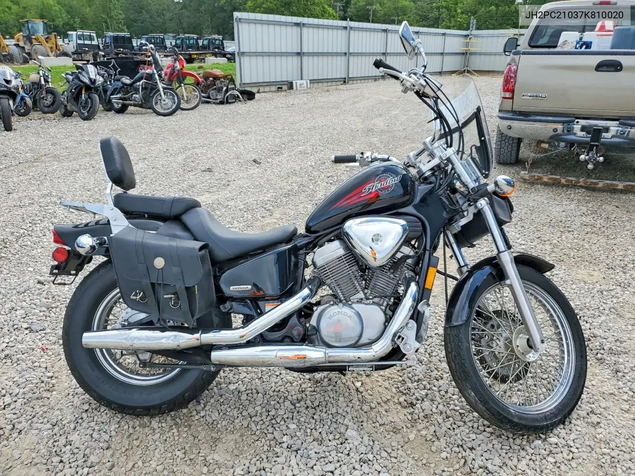 2007 Honda Vt600 C VIN: JH2PC21037K810020 Lot: 58387636