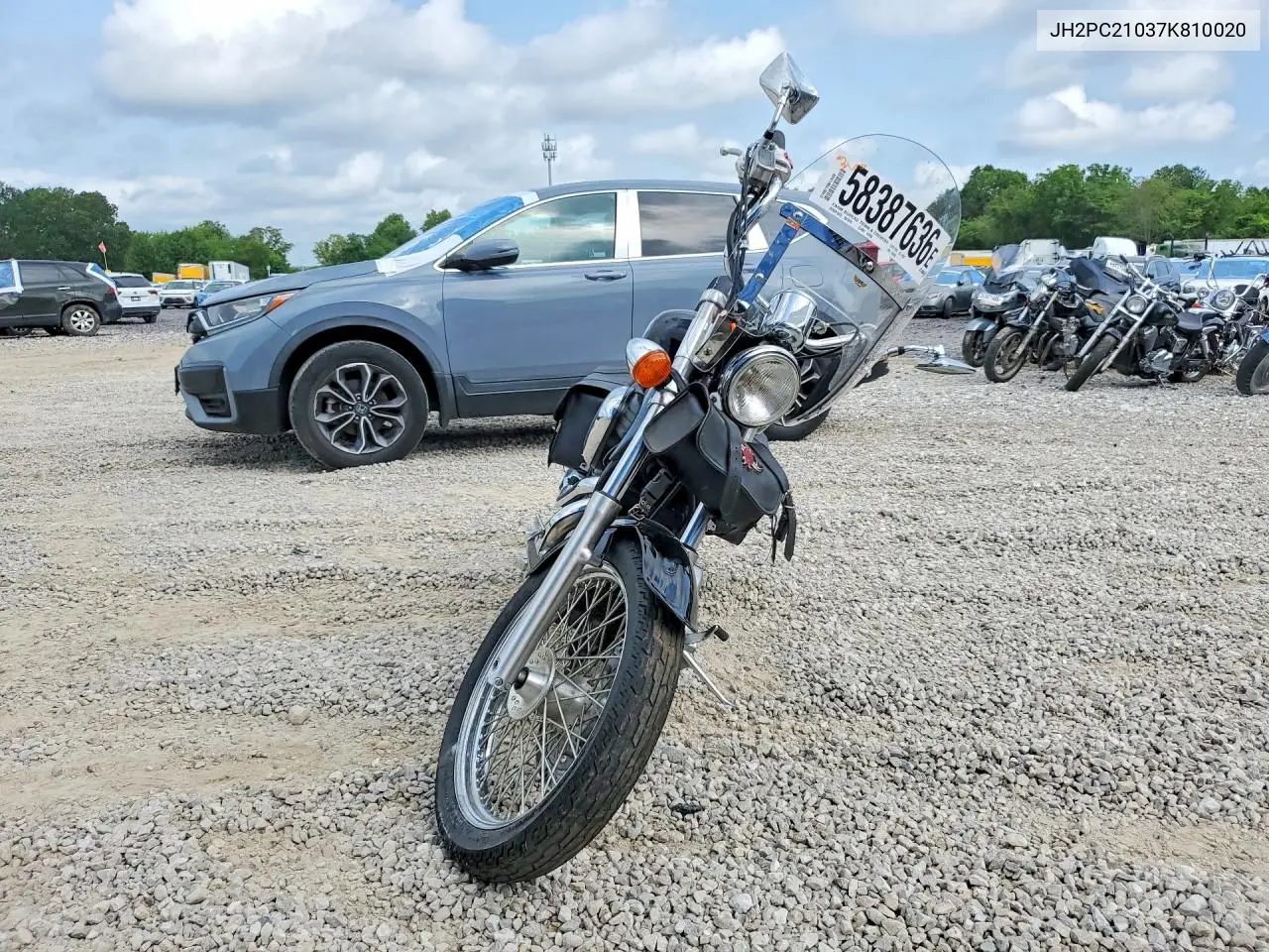 2007 Honda Vt600 C VIN: JH2PC21037K810020 Lot: 58387636