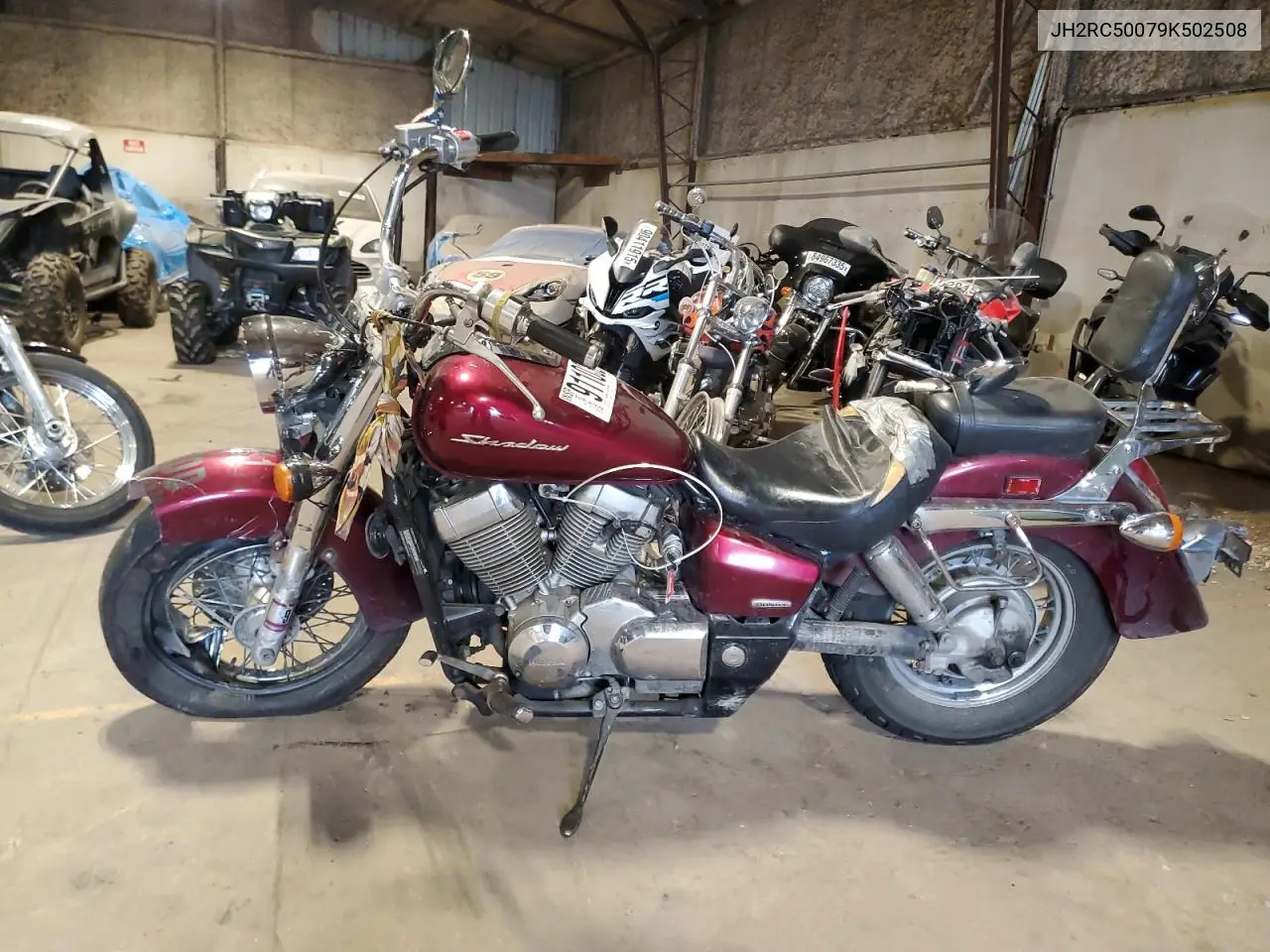 2009 Honda Vt750 C VIN: JH2RC50079K502508 Lot: 91103255