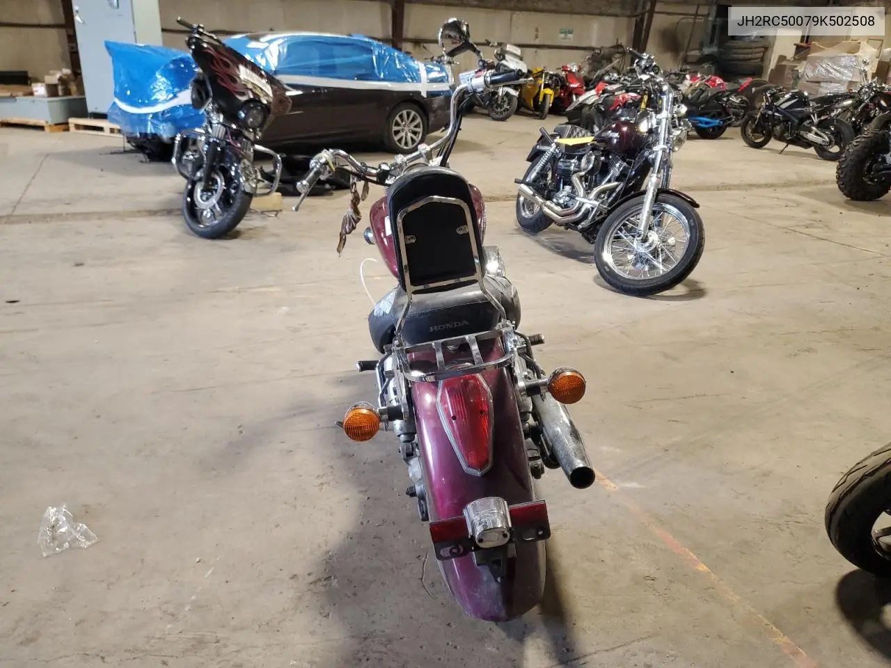 2009 Honda Vt750 C VIN: JH2RC50079K502508 Lot: 91103255