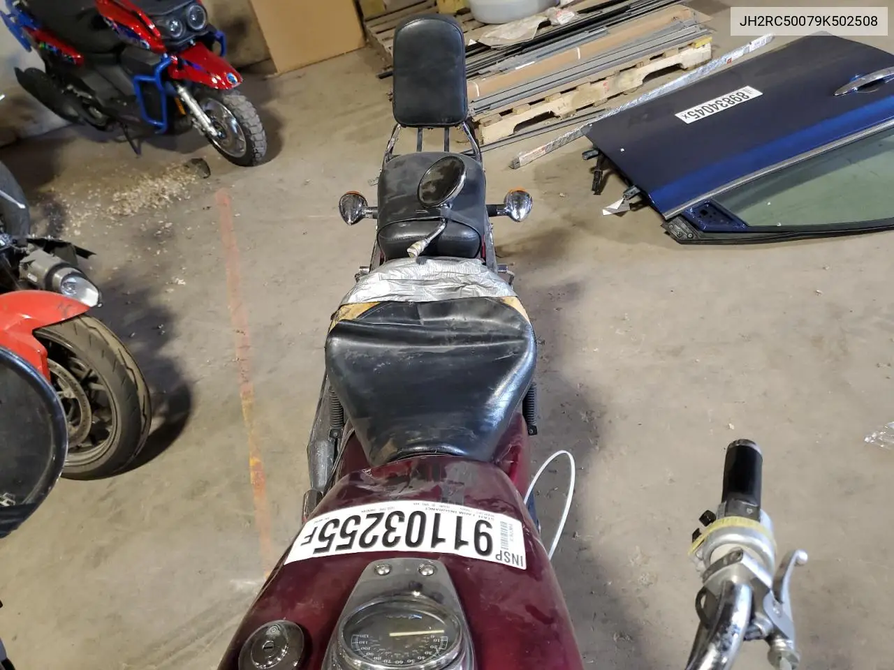 2009 Honda Vt750 C VIN: JH2RC50079K502508 Lot: 91103255