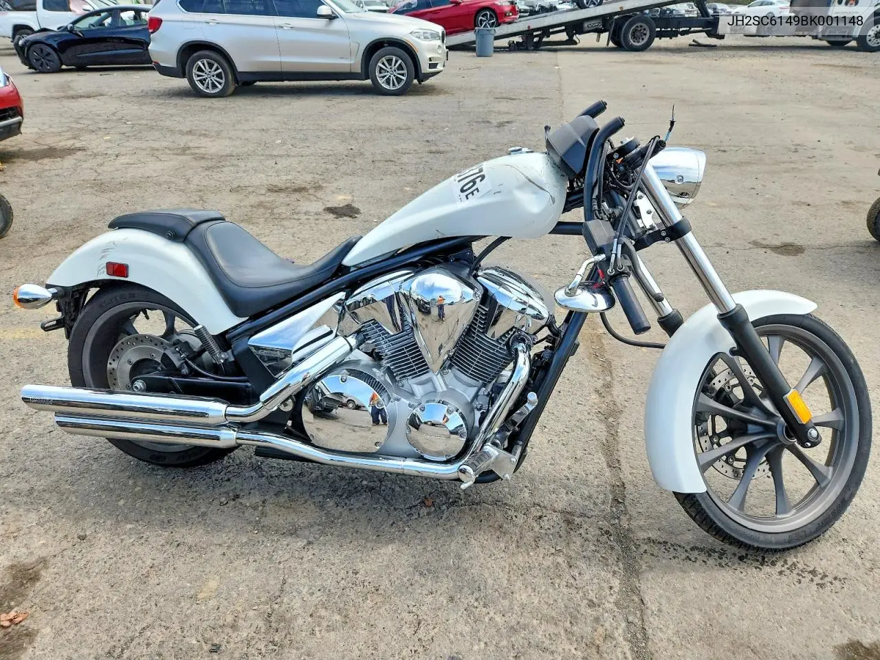 2011 Honda Vt1300 Cx VIN: JH2SC6149BK001148 Lot: 60870376