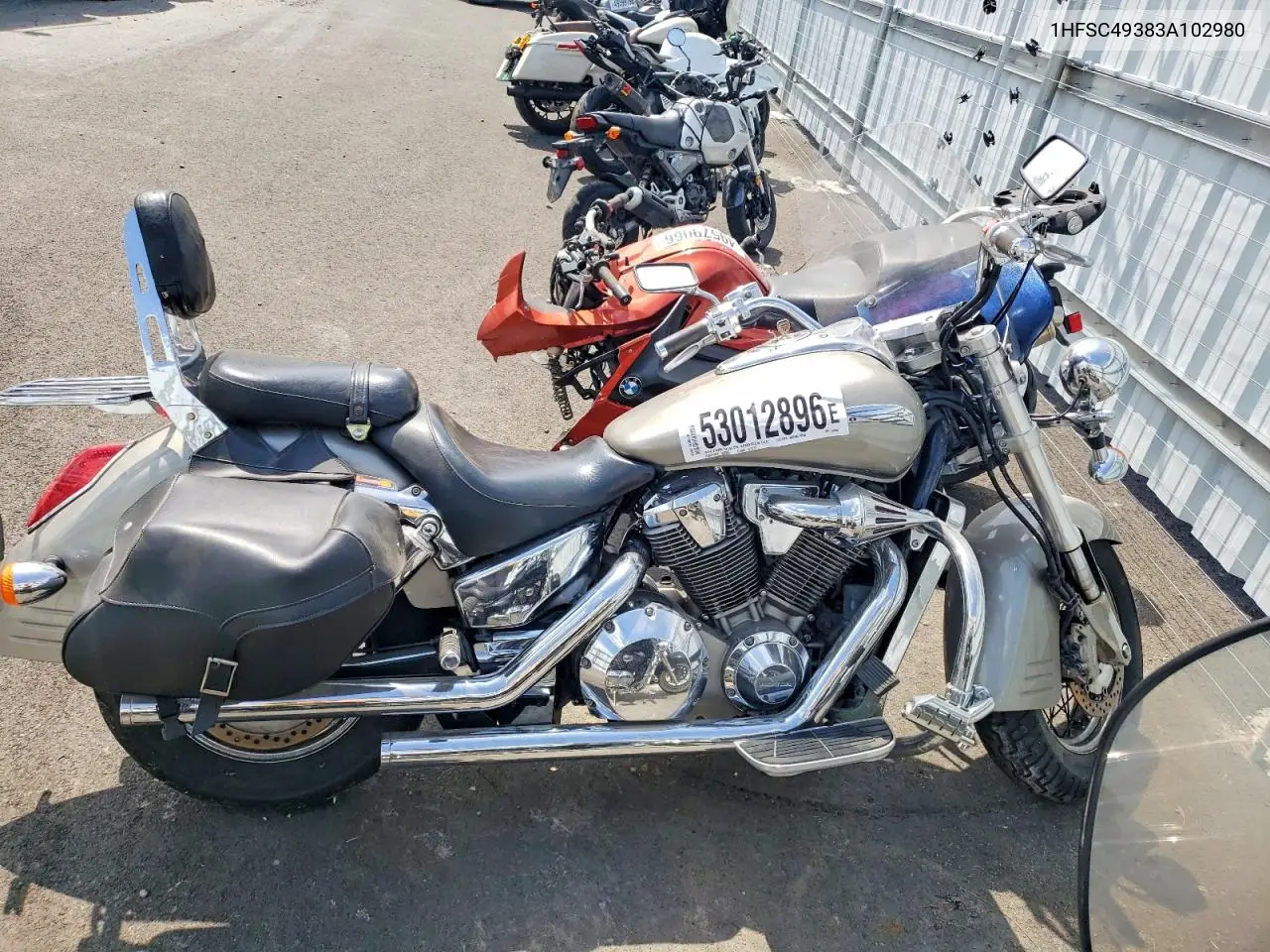 2003 Honda Vtx1800 S VIN: 1HFSC49383A102980 Lot: 53012896