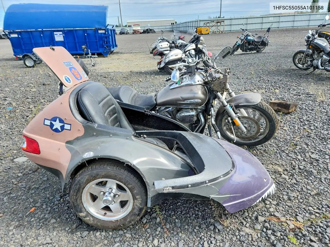 2005 Honda Vtx1300 C VIN: 1HFSC55055A101158 Lot: 56476056