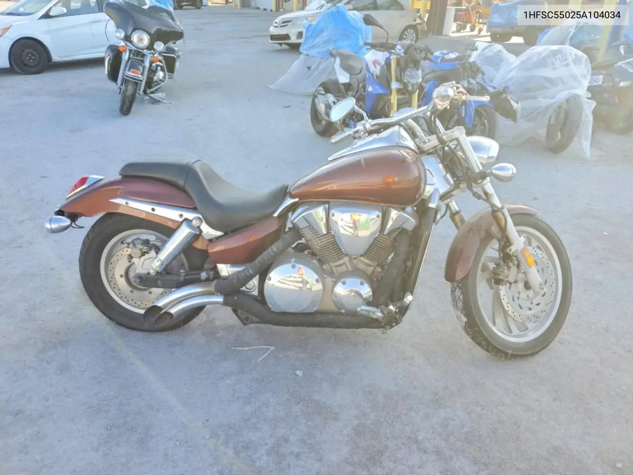 2005 Honda Vtx1300 VIN: 1HFSC55025A104034 Lot: 59649296