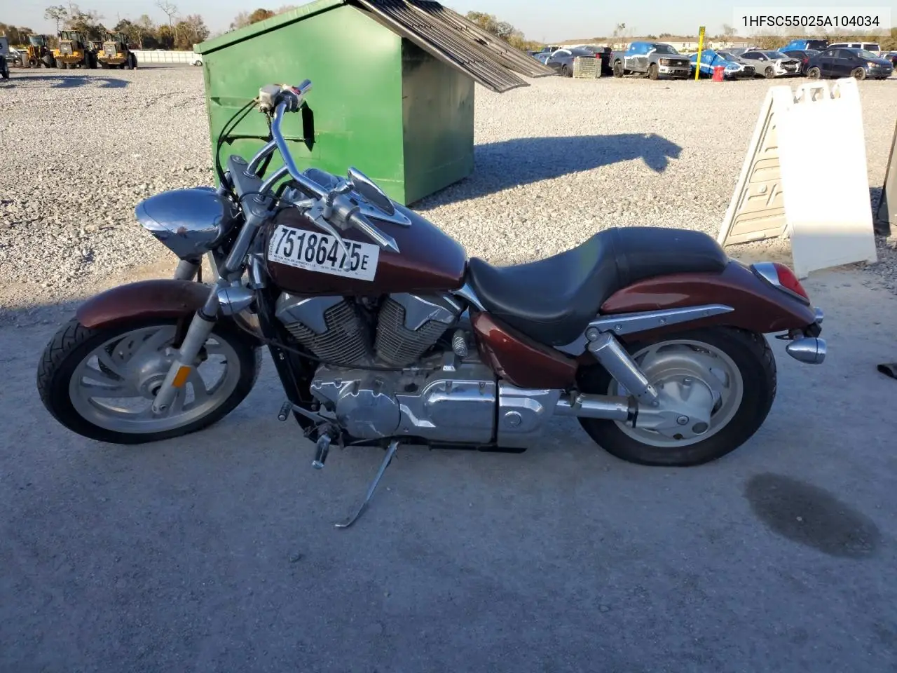 2005 Honda Vtx1300 VIN: 1HFSC55025A104034 Lot: 59649296