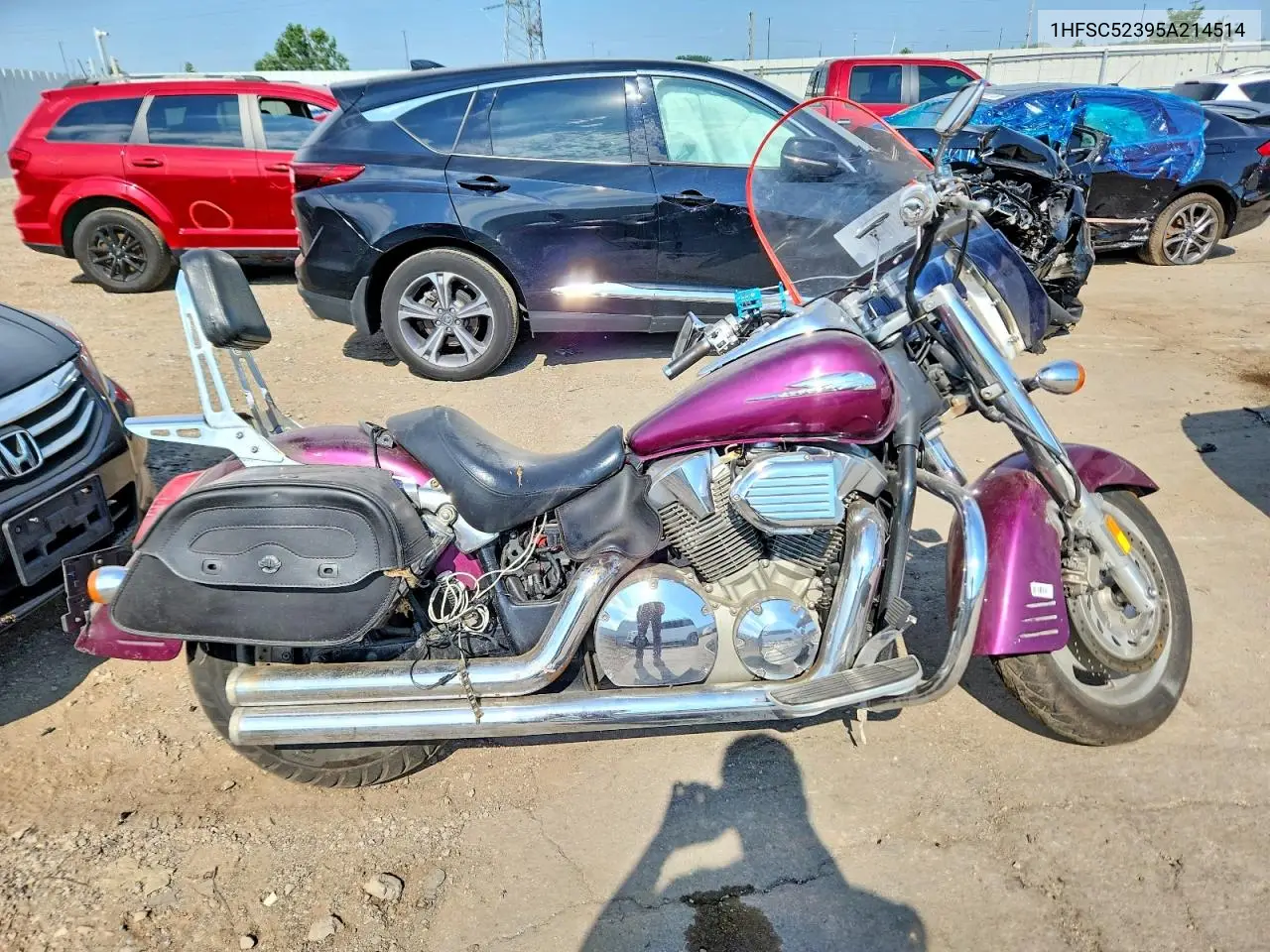 2005 Honda Vtx1300 R VIN: 1HFSC52395A214514 Lot: 60358406