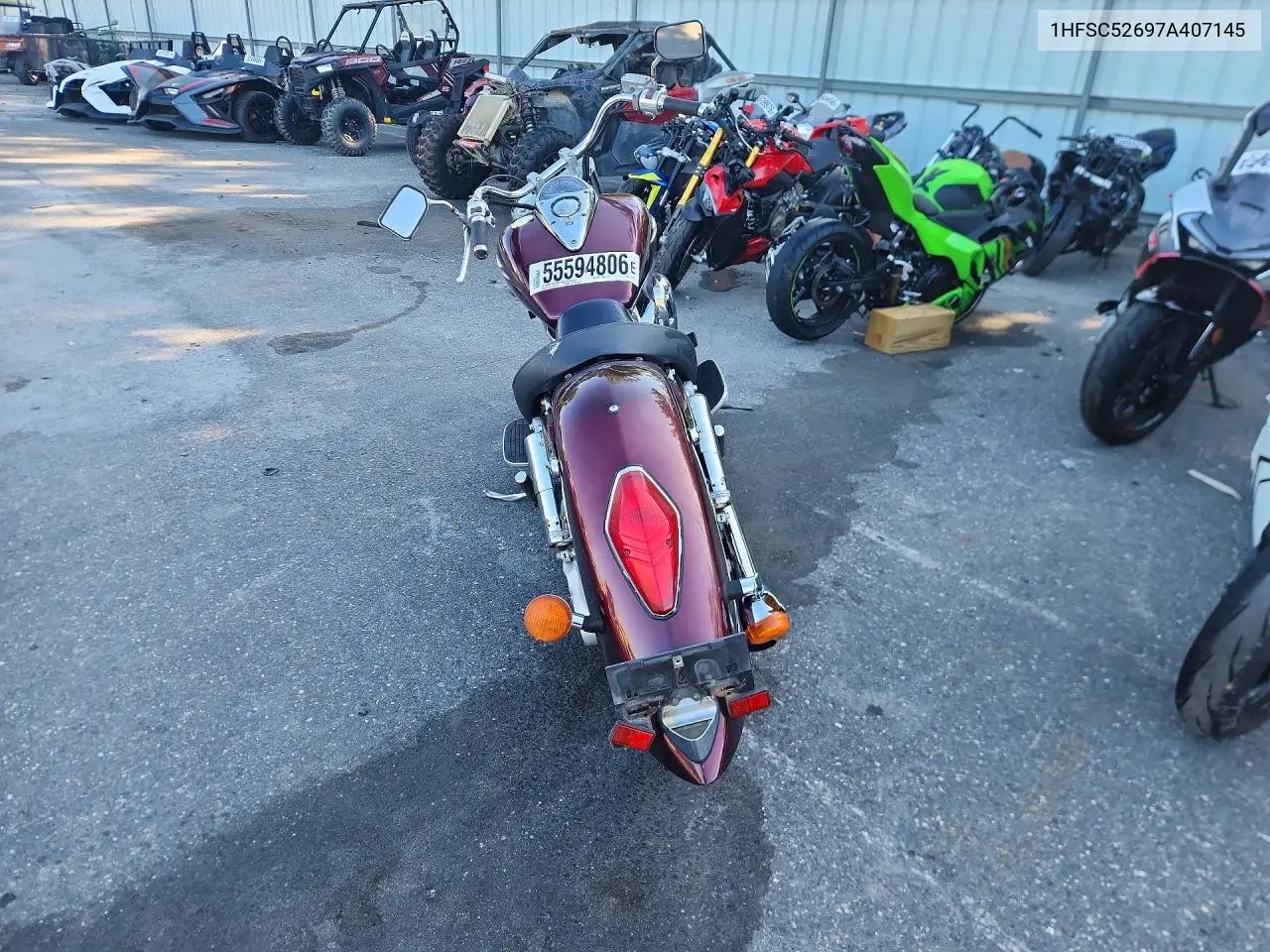 2007 Honda Vtx1300 R VIN: 1HFSC52697A407145 Lot: 55594806