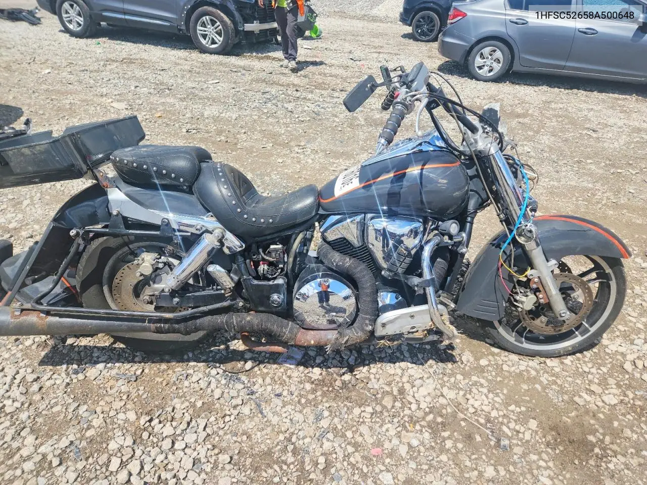 2008 Honda Vtx1300 R VIN: 1HFSC52658A500648 Lot: 51116016