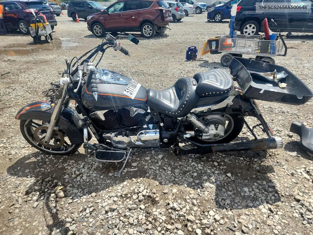 2008 Honda Vtx1300 R VIN: 1HFSC52658A500648 Lot: 51116016