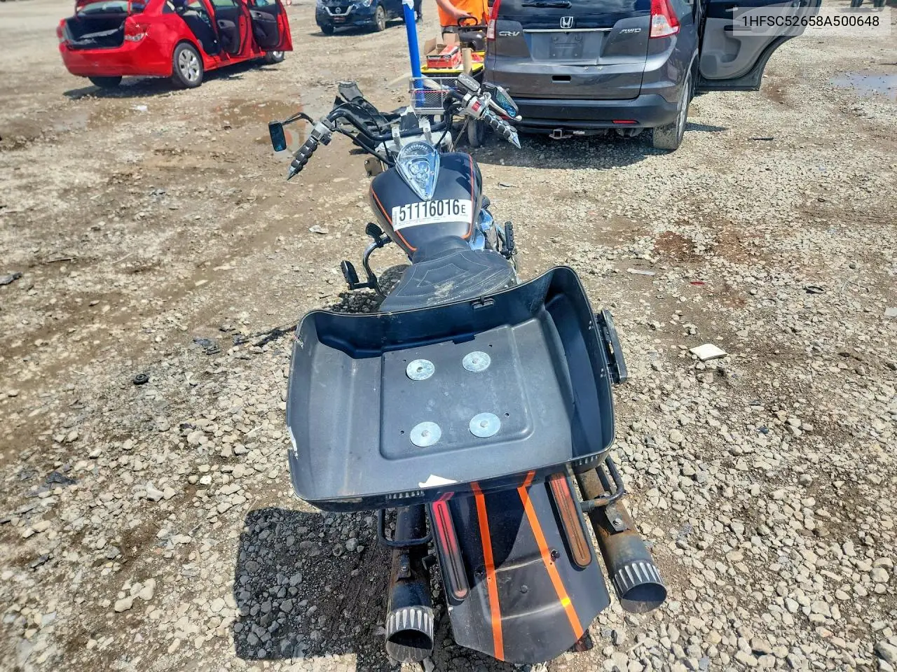 2008 Honda Vtx1300 R VIN: 1HFSC52658A500648 Lot: 51116016