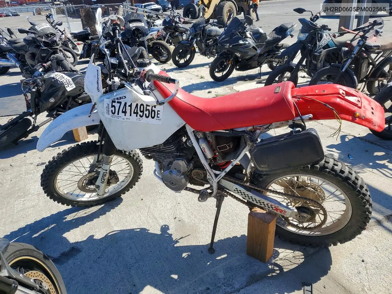 1993 Honda Xr650 L VIN: JH2RD0605PM002565 Lot: 57414956