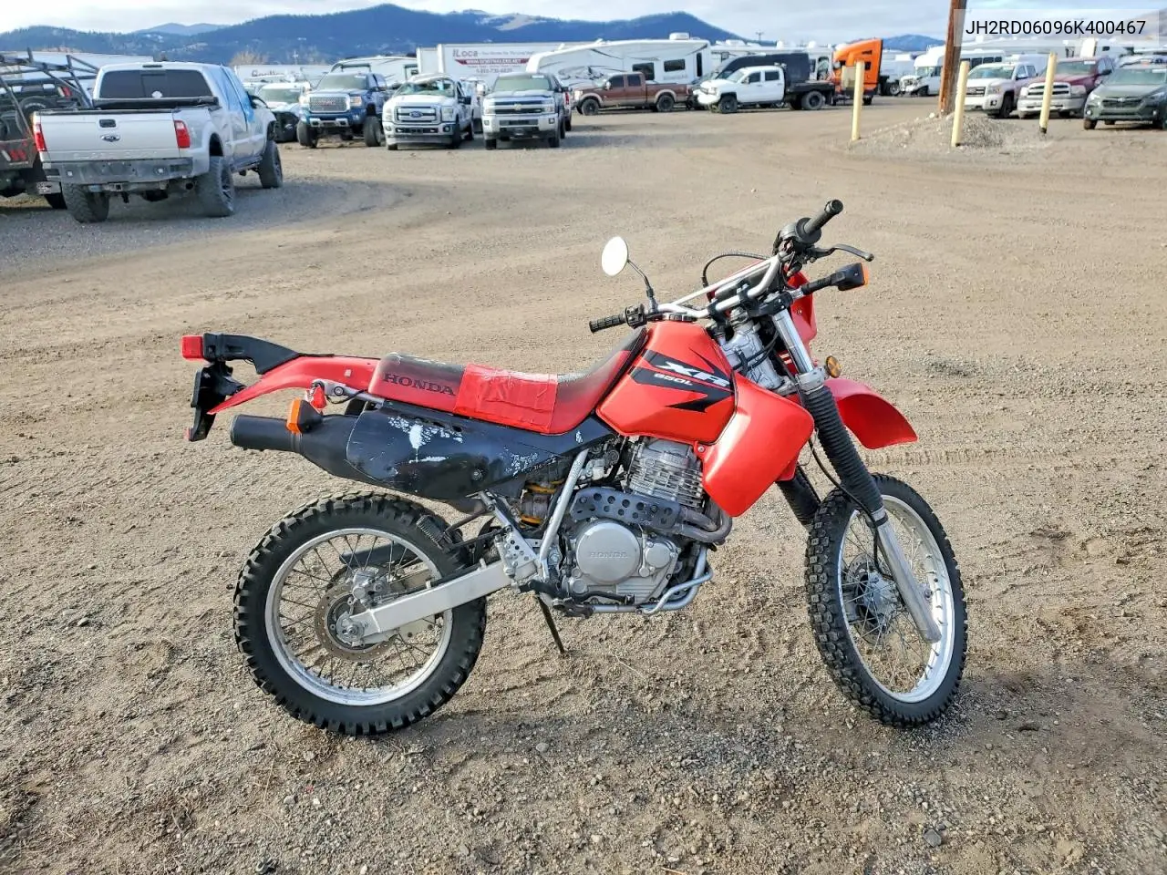 2006 Honda Xr650 L VIN: JH2RD06096K400467 Lot: 74395325