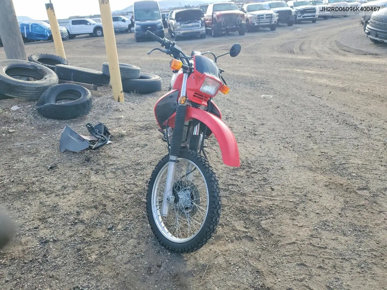 2006 Honda Xr650 L VIN: JH2RD06096K400467 Lot: 74395325