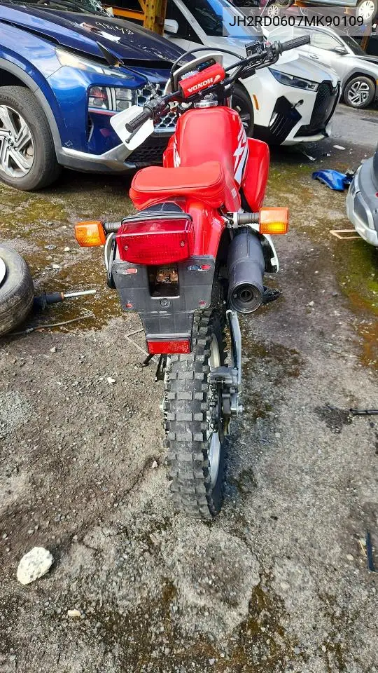 2021 Honda Xr650 L VIN: JH2RD0607MK90109 Lot: 48491366